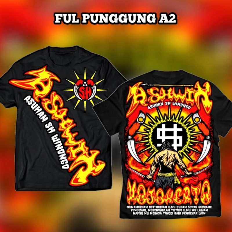 kaos PSHW winongo kaos distro desain terbary pshw WINONGO  ful punggung A2