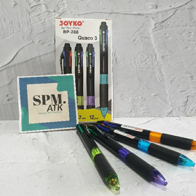 

Langka Pen Joyko BP288 Quaco Pen 4 Warna