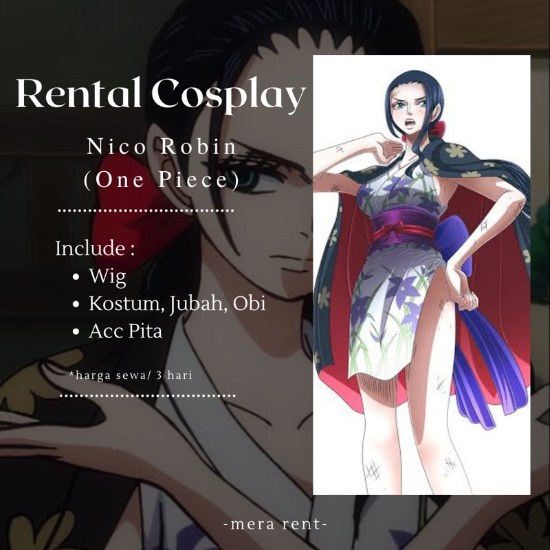 Rental Cosplay Nico Robin Onigashima One Piece