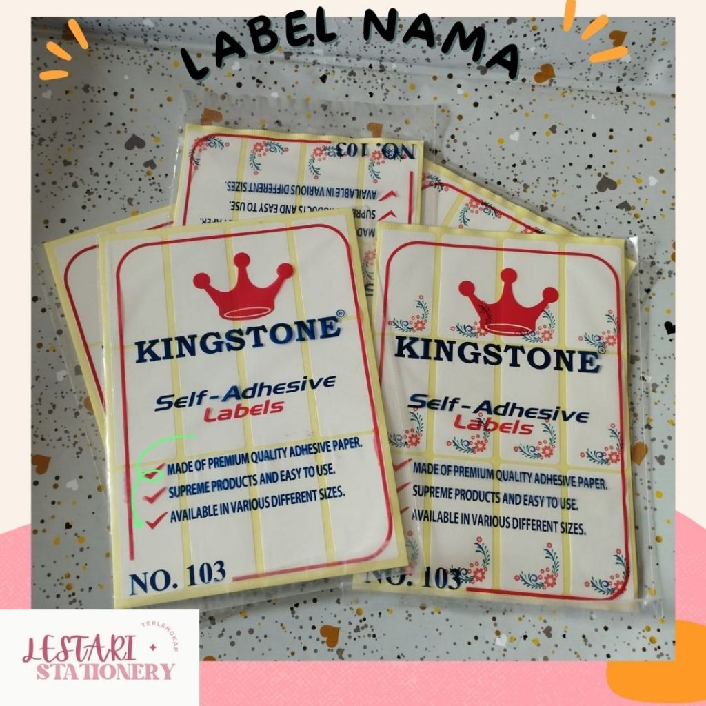 

Label nama | Label Undangan | Stiker Nama 103 | Lestari Stationery