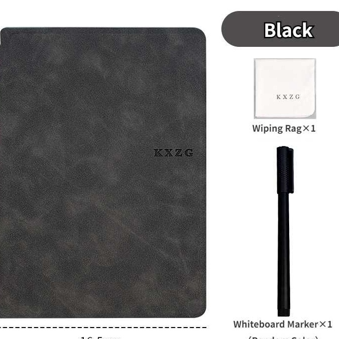

Spesial JESJE Papan Tulis Portable A5 Whiteboard Notebook PU Leather with Pen JS1