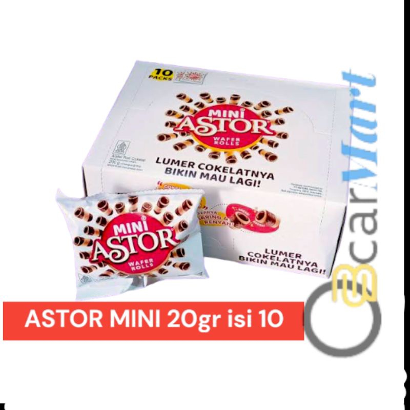 

GsvMart ASTOR MINI Box 20gr 1 Dus isi 10 Wafer Coklat Stik