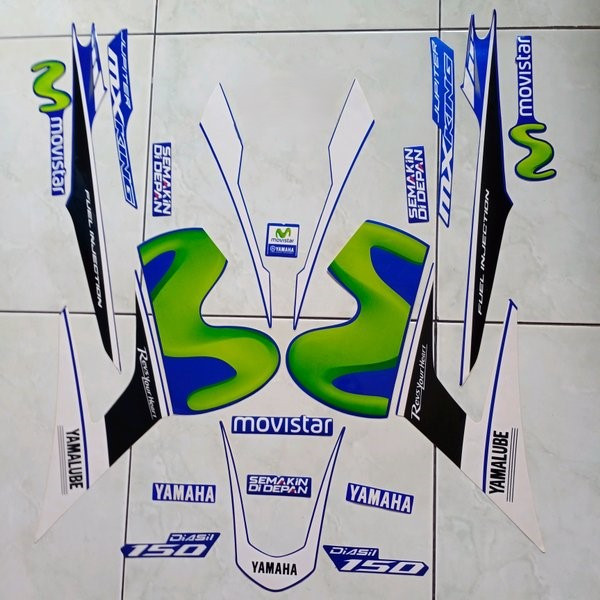 STRIPING STIKER MOTOR MX KING MOVISTAR 2016 TERMURAH