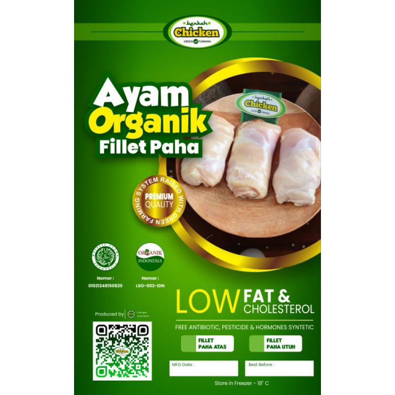 

Fillet Paha Ayam Organik/Berkah Chicken/Frozen Food