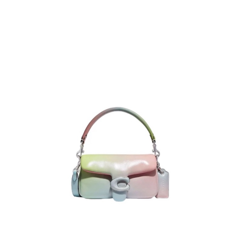 COACH PILLOW TABBY SHOULDER BAG 18 WITH OMBRE PALE PISTACHIO