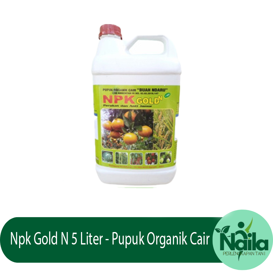 Npk Gold N 5 Liter - Pupuk Organik Cair "Buah Ndaru" Plus Perekat