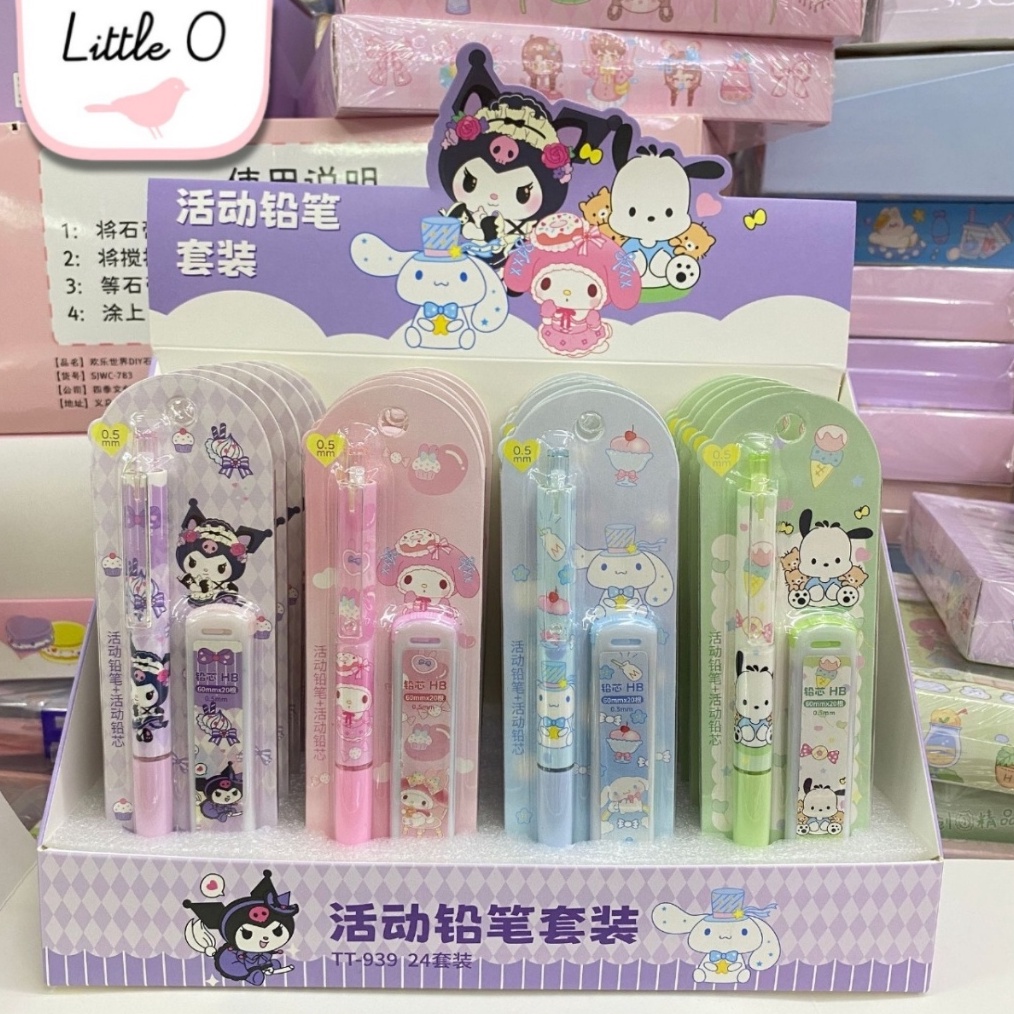 

AWAS ADA FREE ISI PENSIL Pensil Mekanik Karakter Sanrio 5mm Mechanical Pencil Karakter Lucu