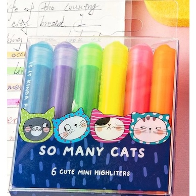 

Gila Stabilo Wangi Scented Highlighters Imut MG So Many Cats Mini 6 Warna