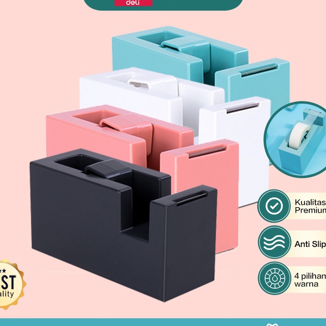 

Wow Deli Nusign Dispenser Tape Non Slip Pisau Tajam 4 Warna NS121