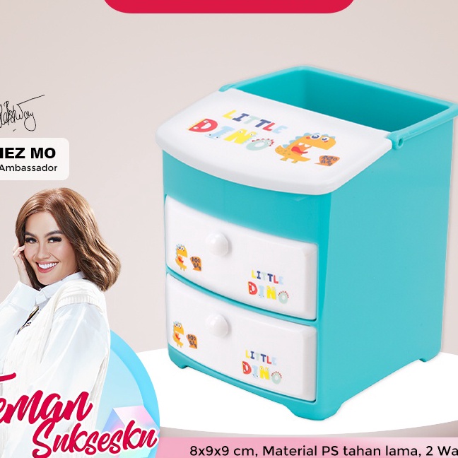 

KI3 Deli Tempat Pulpen Sekolah Desain Lucu Dino tahan lama E9136