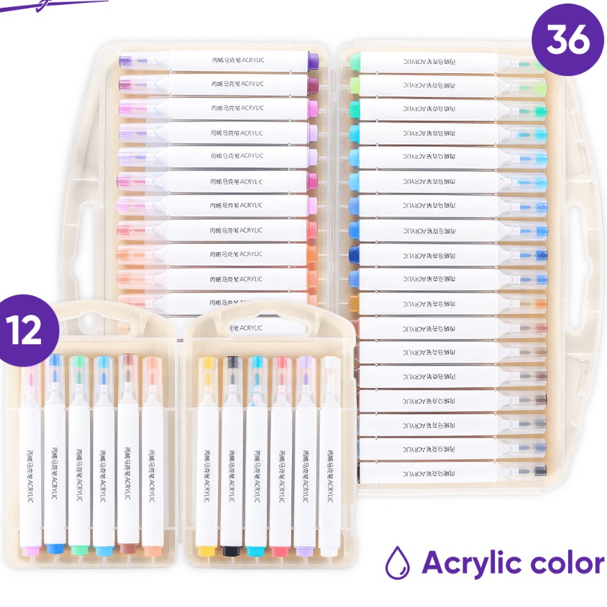 

HJ6 Giorgione Acrylic Markers Set Spidol 12243648 Warnas GAMBS