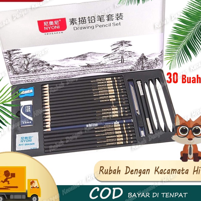 

Terbaik CODNYONI Sketch Drawing Pencil Set 3 Pensil Lukis Sketsa Set LengkapDrawingSketsa pensil Matt sketsa pemula pensil arang penghapus kotak pena pena kertas spons pena set pisausketch pencil set in Kotak besi