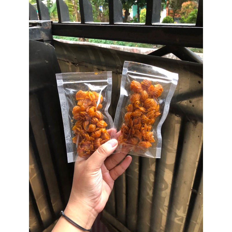 

Makaroni Keong Extra pedas || isi 40gr