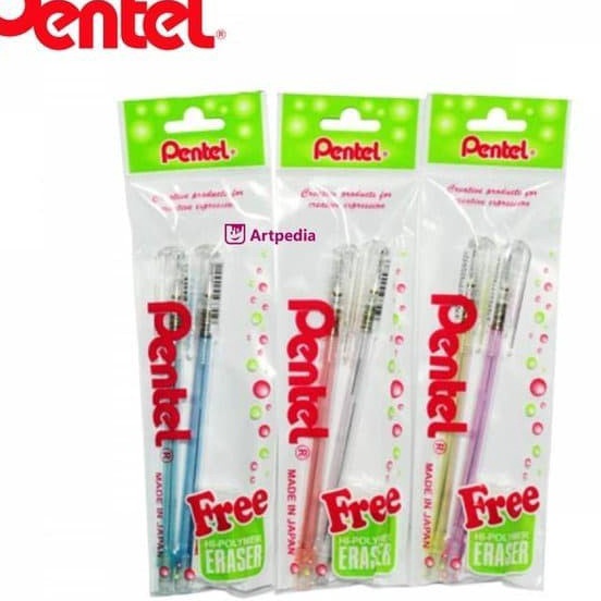 

Pasti Murah PENTEL Pensil Mekanik Pentel Set 5 mm 2 Pensil 1 Penghapus Caplet Tutup