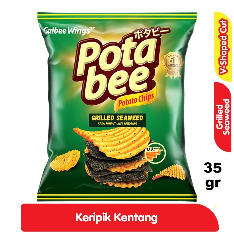 

Pota Bee Grilled Seaweed 35 gr - Potabee Rumput Laut Panggang #MDR