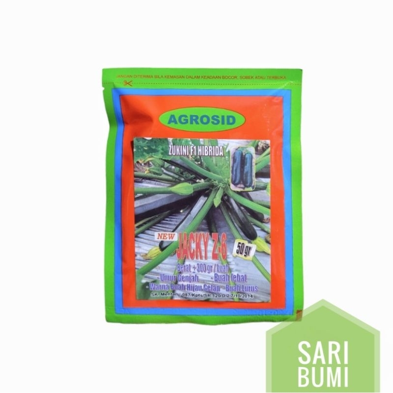 [benih/bibit zukini/cukini F1 hibrida] JACKY Z-6 (50gr)
