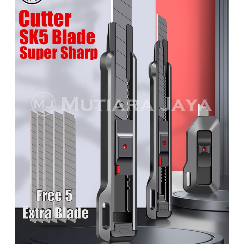 

Diskon MG Cutter Pisau Pemotong Kertas Kulit SK5 Tajam Autolock Multifungsi
