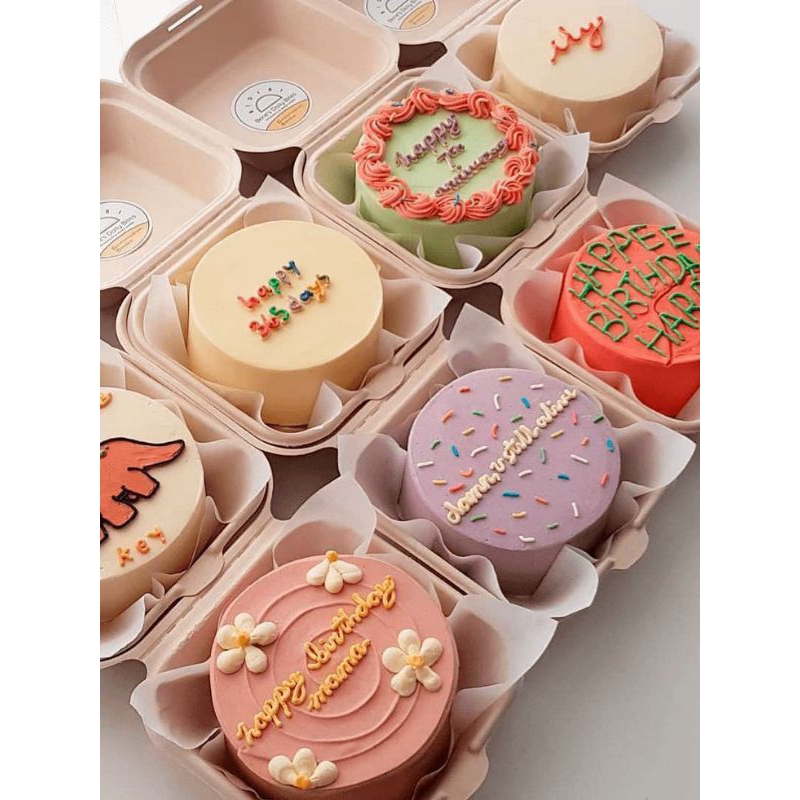 

MINI CAKE/BENTO CAKE/KUE ULANG TAHUN/BIRTHDAY CAKE/KUE MINI/KOREAN BENTO CAKE
