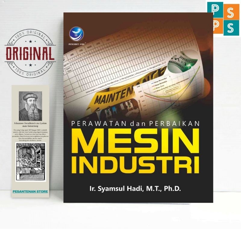 Buku Perawatan dan perbaikan mesin industri buku Original Penerbit Andi