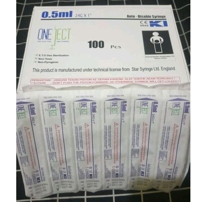 spuit/syringe oneject 0.5ml