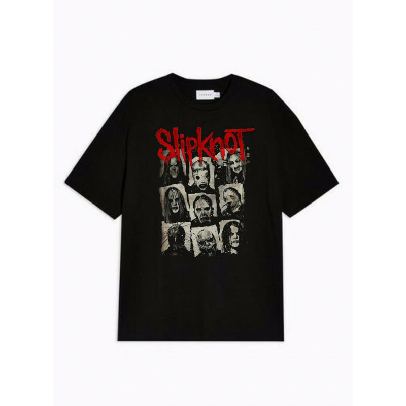 kaos band slipknot - 24s cotton combed - sablon plastisol