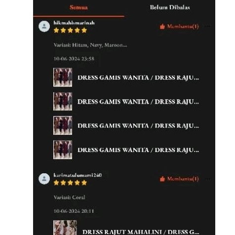 DRESS GAMIS WANITA / DRESS RAJUT TURTLENECK KERAH TINGGI