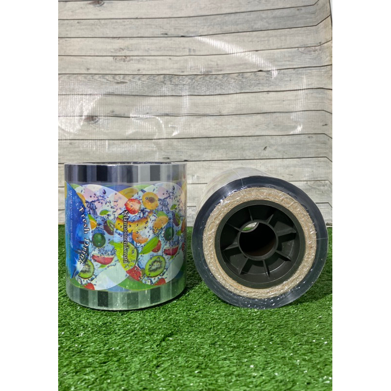 PLASTIK CUP SEALER ISI 1000 PCS MOTIF KARTUN DAN POLOS / PLASTIK PENUTUP MINUMAN / PLASTIK LID ATAU