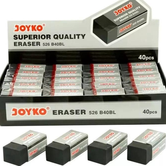 

HJ6 Eraser penghapus joyko hitam eb isi 2 Pcs