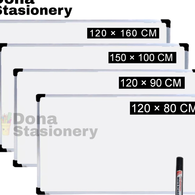 

Istimewa WhiteboardPapan TulisPapan Tulis ukuran Whiteboard 2 sisi Spidol dan Kapur