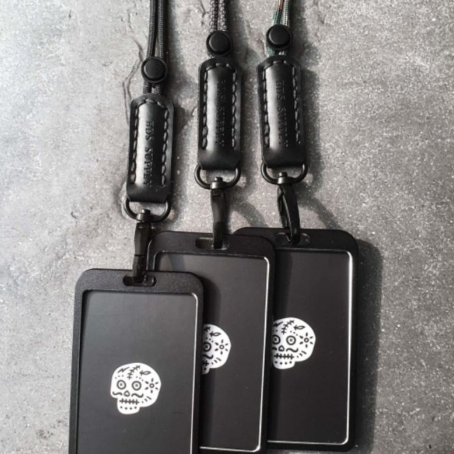 

Bonuskan BDS SCOTT Minimalist Paracord Leather lanyard id holder