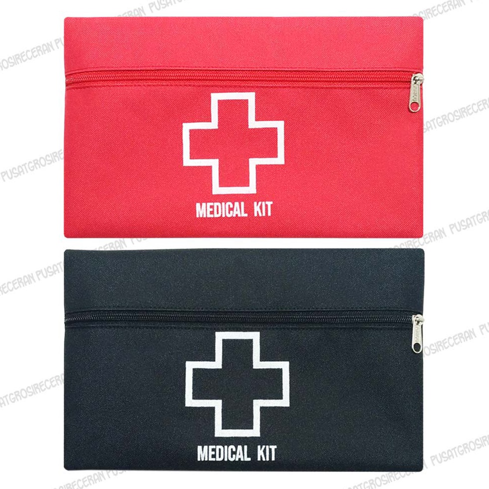 SPESIAL Pouch Medical Kit Medis Dompet P3K Tas Obat Pouch Travel First Aid Kit Emergency Homecare Bi