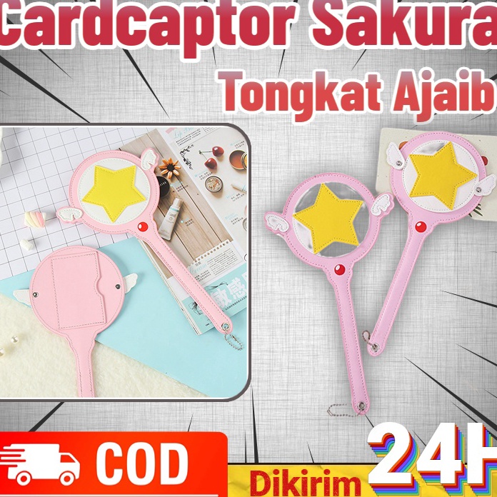 

Istimewa Cardcaptor Sakura Anime Tongkat Ajaib Pu Card Case Bus Card Holder Pink Super Star Kawai Hadiah Hari Anak Mainan Anime Kreatif Merah Muda Bintang Super Kawai Peri Tongkat