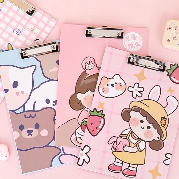 

Termurah KENSHO Clipboard Papan Jalan Ujian Karakter Motif Lucu A4 Import