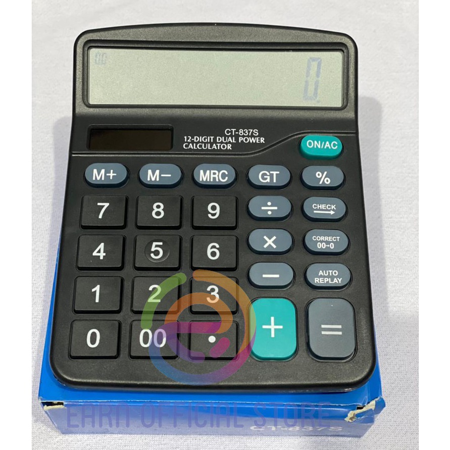 

KP8 Kalkulator Dagang CT 837 S CT837S kalkulator 12 digit Kalkulator Citizen