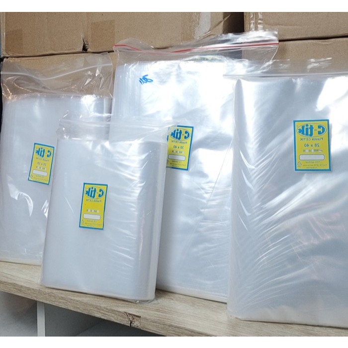 Ziplock Ecer Harga Per LEMBAR / Plastik KLIP Plong Ziplock 20x30+6cm - 25x35+7cm - 30x38+7cm | Plast