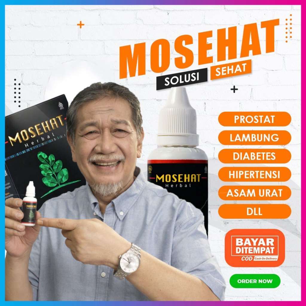 MOSEHAT Herbal Original Obat Diabetes Hernia Prostat Asam Urat Kolesterol Wasir Ambeien Batu Empedu