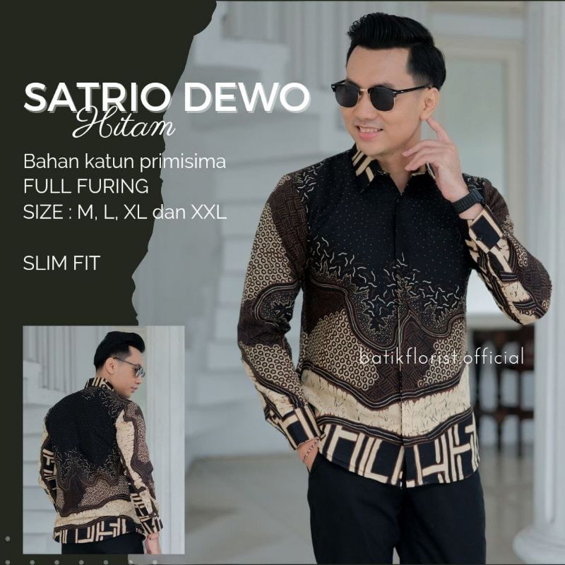 Terbaru BATIK PRIA Slimfit Lengan Panjang Barata Batik Pria Lengan Panjang PENDEK Reguler Fit Keris 