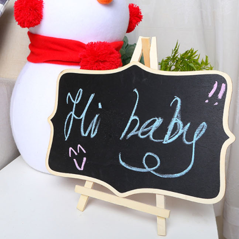 

10PCS Mini Papan Tulis Blackboard Kapur Mini Chalkboard Papan Tulis Kapur Kayu Papan Kapur Menu Cafe Papan Reserved