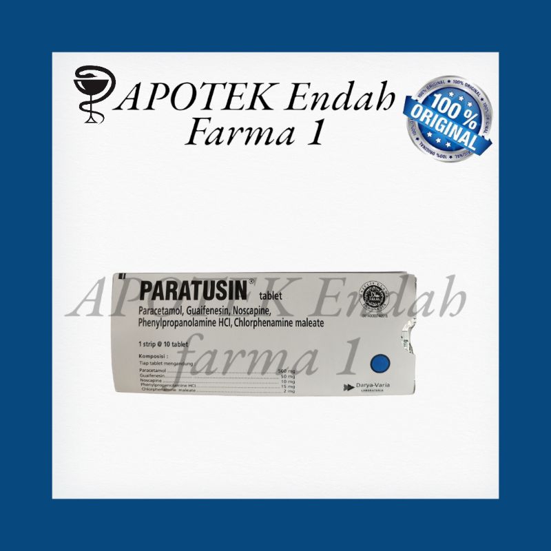 PARATUSIN STRIP 10 TABLET obat demam batuk pilek dewasa