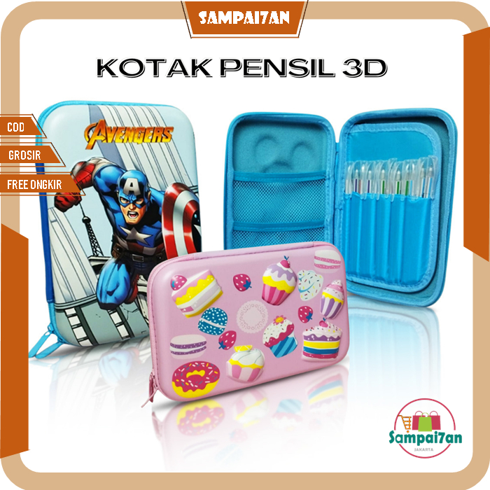 

Kotak Pensil 3D Motif Karakter Tempat Peralatan Tulis Anak Sekolah MK912