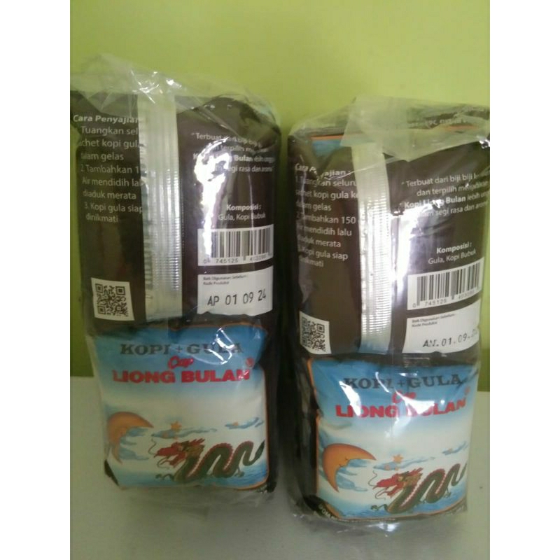 

kopi liong + gula khas Bogor per pack 20 pcs