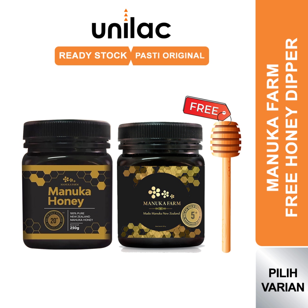 

Paket Manuka Farm Madu Manuka Honey New Zealand Original - Mgs 5+ & Mgs 20+ | Imunitas Daya Tahan Tubuh