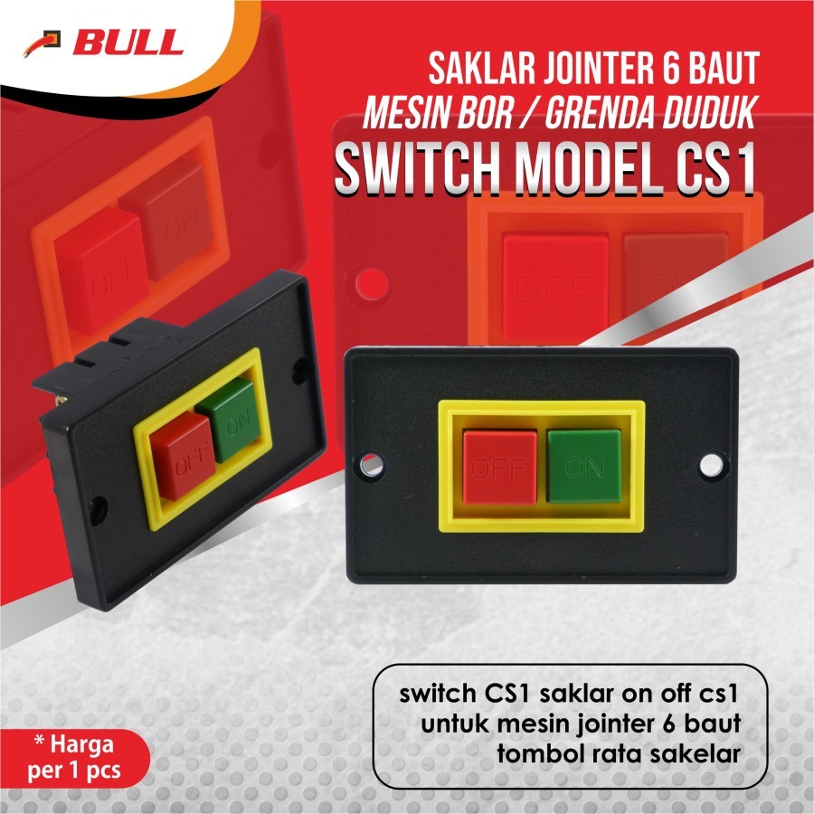 saklar jointer 6 baut mesin bor/ grenda duduk switch on off model cs1