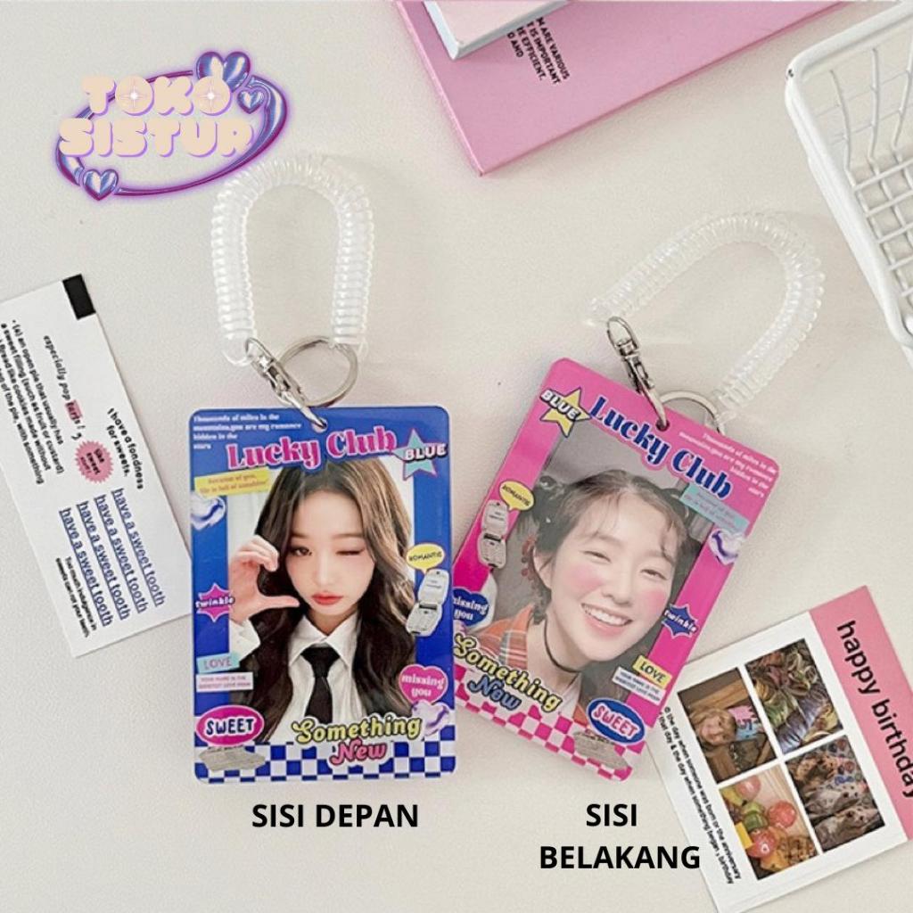 

HenJO [TS] CAHOL TEXT CUTE ACRYLIC 2 SISI/2 SIDE AKRILIK Photocard Holder 2 sisi 2 side kpop