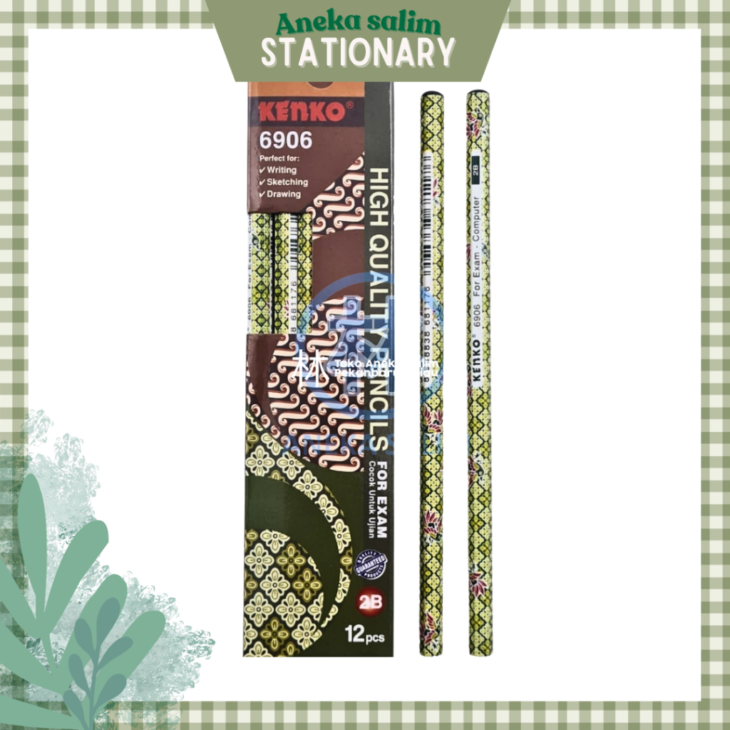 

Anekasalim - Pensil Kenko 2B 6906 Batik (1 BOX/ 12 PCS)