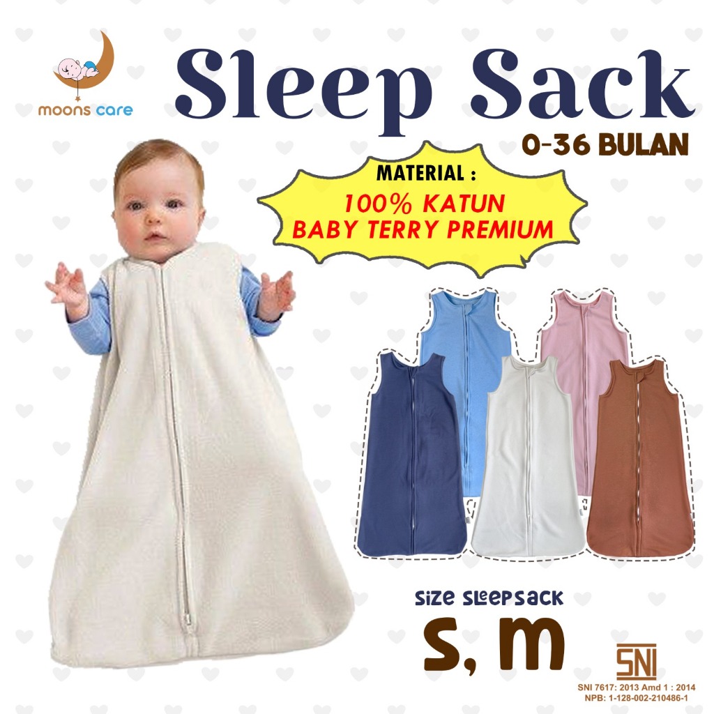 READY CS1 DITABABY MOONS CARE MOONSCARE Sleepsack kantong tidur bayi sleep sack sleeping bag kantong