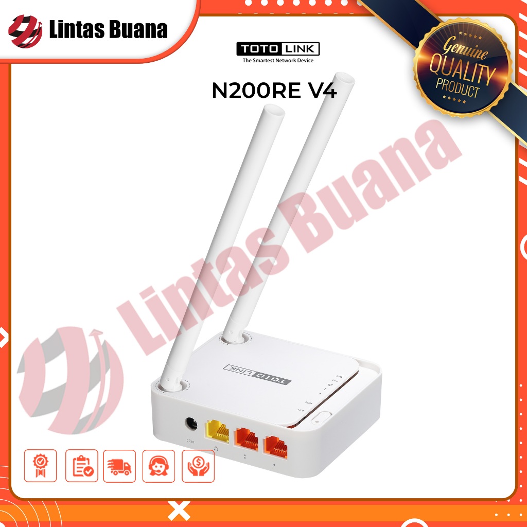 Totolink N200RE Versi 4 / N 200RE V4 300Mbps Wireless Router