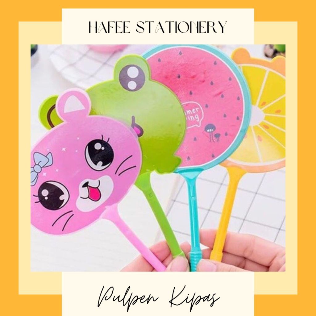 

Pulpen Kipas Karakter Hewan dan Buah Lucu (dapat kirim instant bandung)