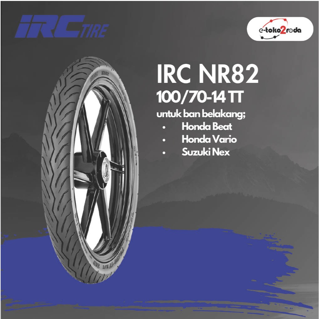 BAN IRC TUBETYPE NR82 100/70 RING 14