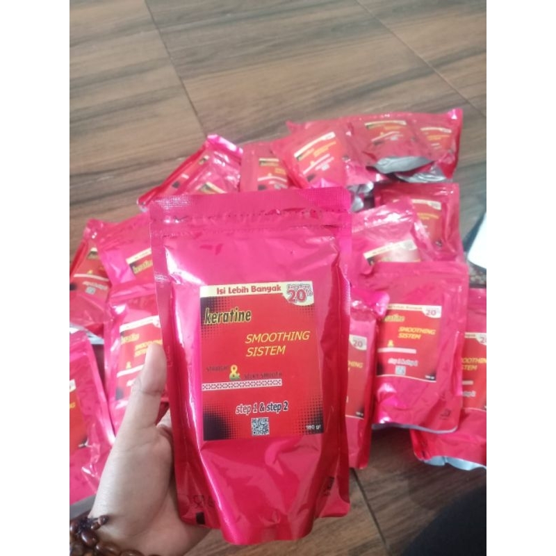 Paket Usaha 25pcs Keratin Smoothing Sistem Pelurus Rambut/ Keratin/Keratin Smoothing